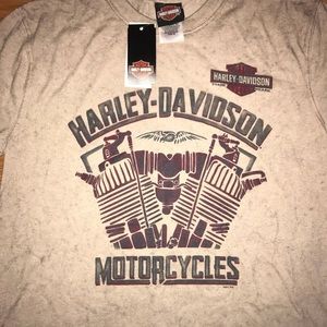 oversized harley davidson tee